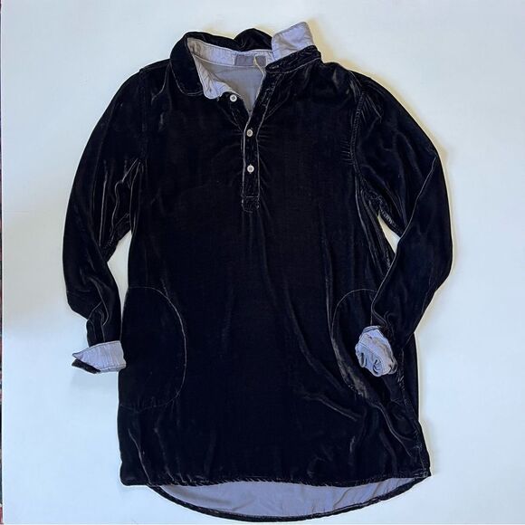 CP Shades Velvet Henley Pullover Silk Rayon Small - Picture 2 of 7